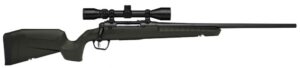Savage Arms 32157 Axis 2 XP Combo Full Size 25-06 Rem 4+1 22" Black Sporter Barrel, Black Carbon Steel Receiver Drilled & Tapped, OD Green Fixed Synthetic Stock, Weaver 3-9x40mm Scope, Right Hand