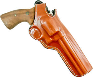 DeSantis Gunhide 016TC36Z0 Dual Angle Hunter OWB Tan Leather Belt Slide Fits S&W K 6" Right Hand