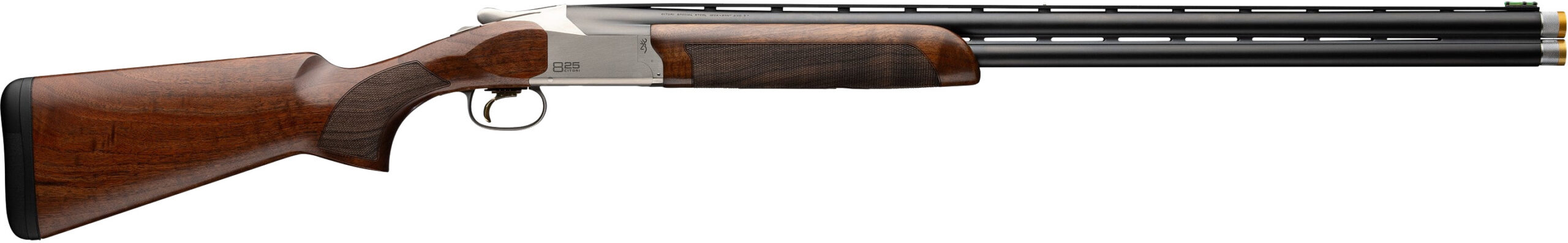 Browning 0183223003 Citori 825 Sporting 12 Gauge Break Open 3" 2-Round 30" Polished Blued Over/Under Vent Rib Barrel, Silver Nitride Stainless Steel Receiver, Fixed Black Walnut Stock