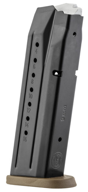 Smith & Wesson 3007345 M&P 17-Round 9mmLuger Blued/Brown Floor Plate Steel