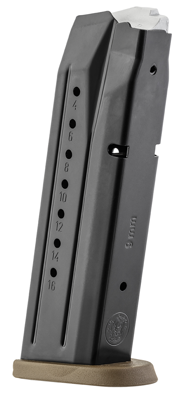 Smith & Wesson 3007345 M&P 17-Round 9mmLuger Blued/Brown Floor Plate Steel
