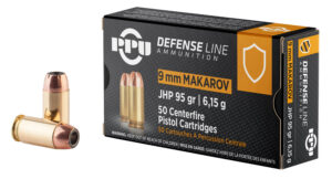 PRIVI 9x18 Makarov JHP 95Gr 50Rds Ammo