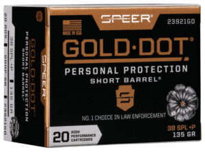 SPR GOLD DOT 38S+P 135G HP SB 20/200