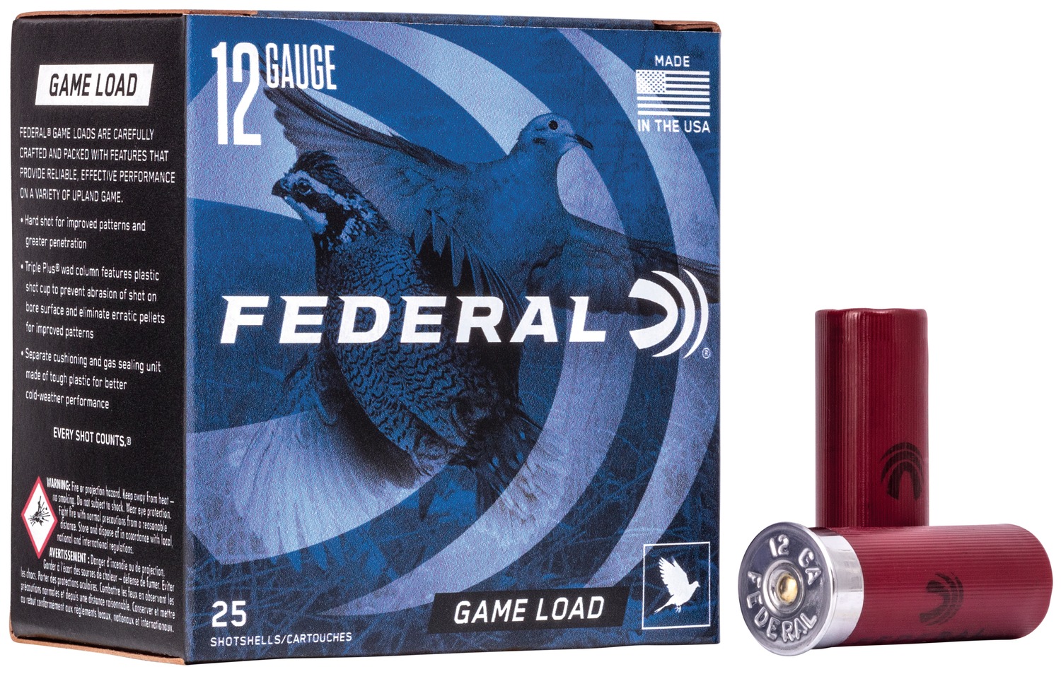 FED GAME LOAD 12 Gauge 2 3/4" #6 25/250