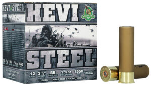 HEVI-SHOT HEVI-Steel Shotshells 12 ga 3-1/2" 1-3/8oz 1550 fps #BB 25/ct