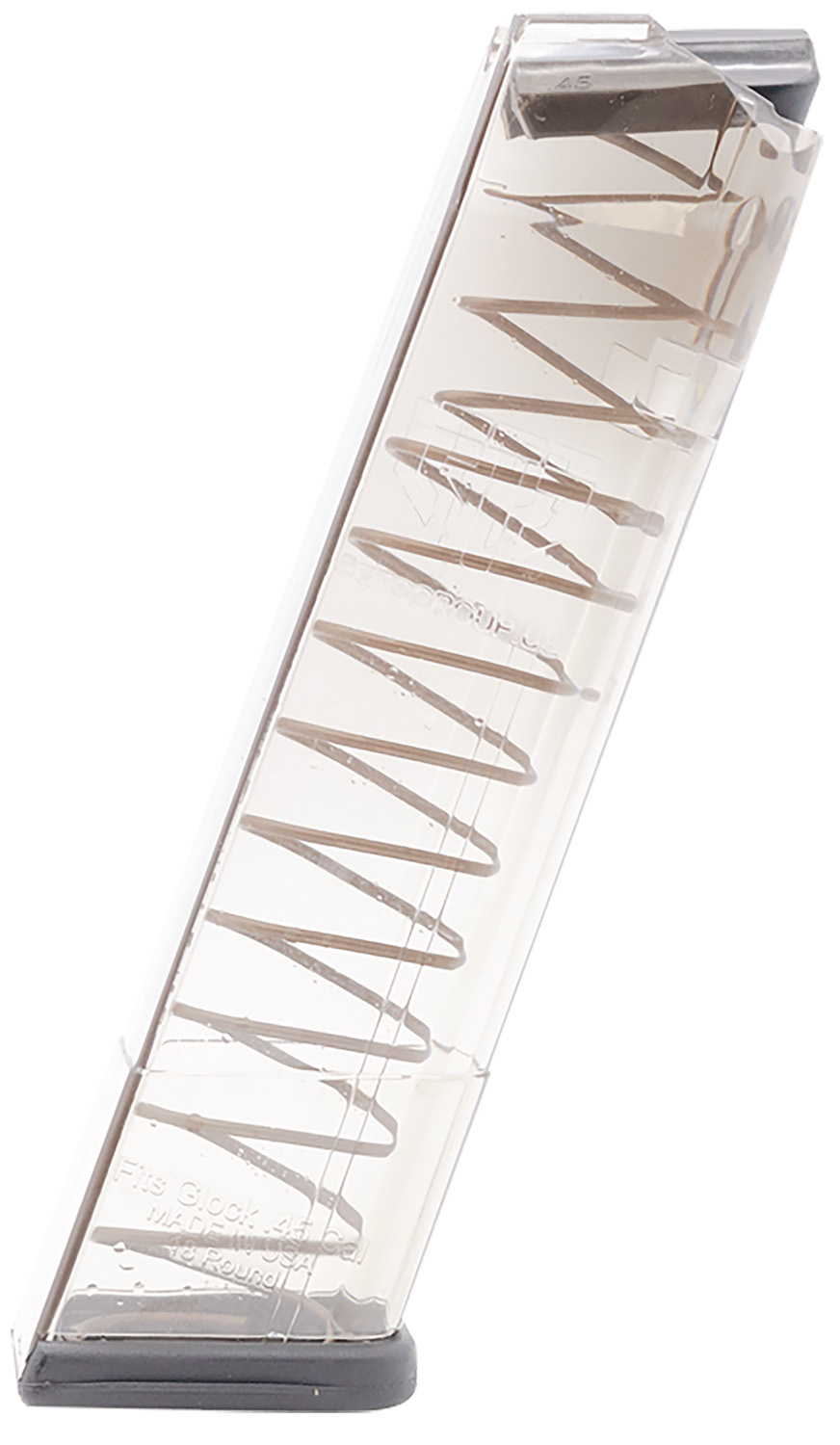 ETS Group GLK2118 Pistol Mags 18-Round 45 ACP Compatible w/ Glock 21/30/41 Clear Polymer