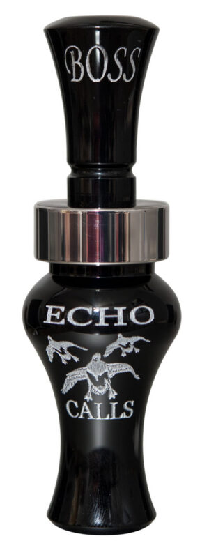 Echo Calls 80002 Boss Open Call Single Reed Mallard Sounds Attracts Ducks Black Acrylic