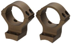 Browning 12534 X-Bolt Scope Mount System X-Lock Burnt Bronze Cerakote Aluminum 30mm Tube, Low Rings