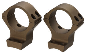 Browning 12542 X-Bolt Scope Mount System X-Lock Burnt Bronze Cerakote Aluminum 34mm Tube, High Rings