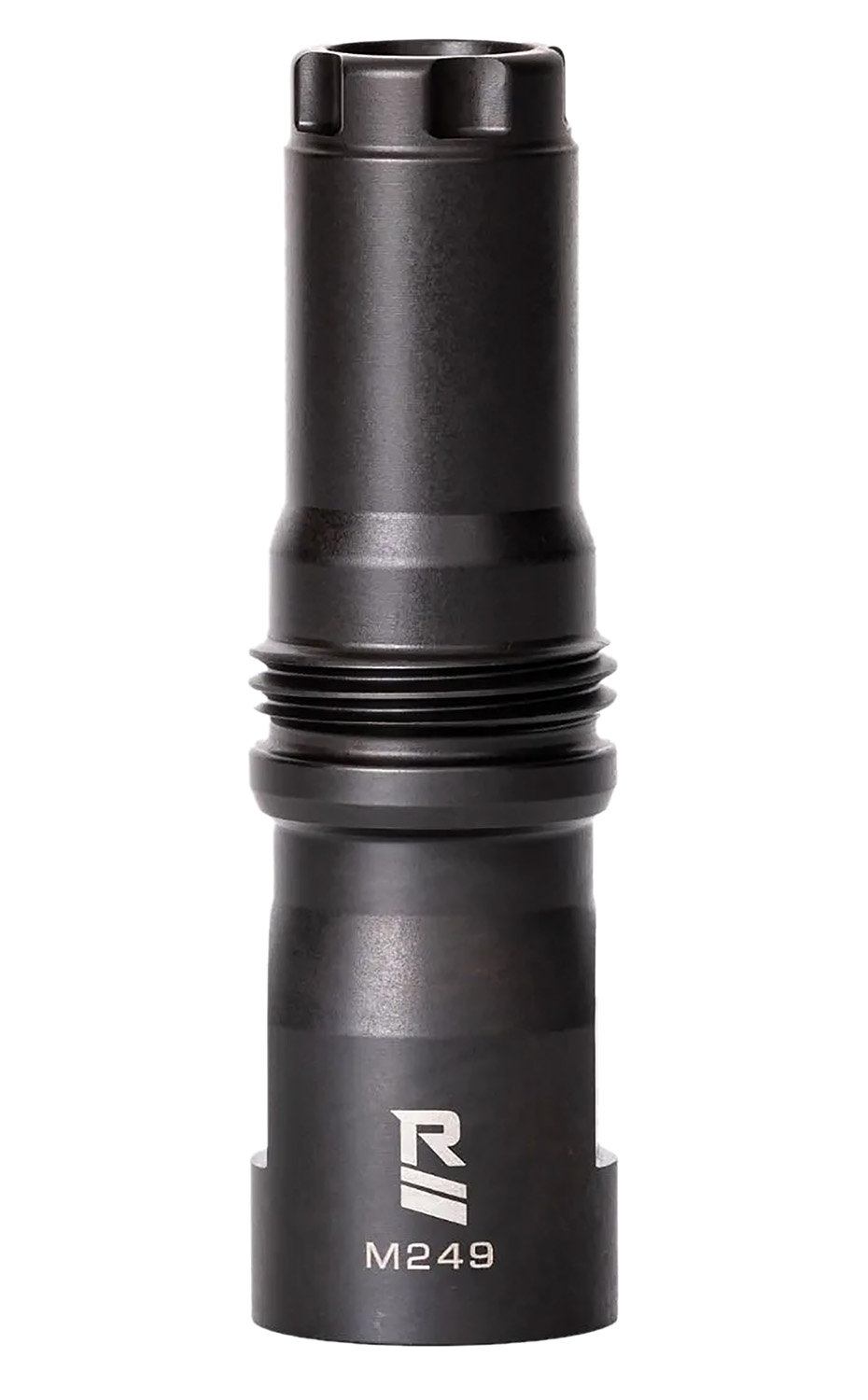Rugged Suppressor MD001 M249 Muzzle Device Black with 9/16x24 LH Threads & Dual Taper Locking System for Surge762, Razor762 & Micro30 Suppressors
