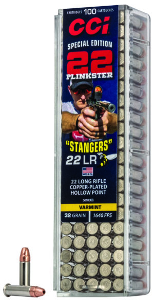 CCI 50100CC Stangers .22 LR 32gr Copper Plated Hollow Point 100 Per Box/50 Case