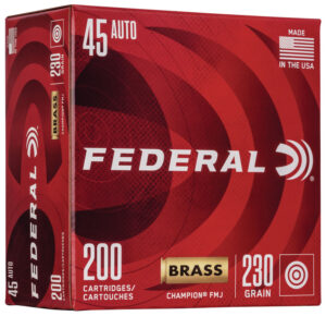 Federal WM52332 Champion Training .45 ACP 230gr Full Metal Jacket 200 Per Box/5 Case