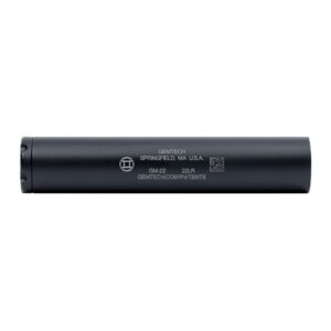 Gemtech 12127 GM-22 22 LR 5" 1" 1/2"x28 tpi Black Cerakote Aluminum