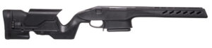 Archangel AA1500SA Precision Stock Black Synthetic Fixed with Adjustable Cheek Riser for Weatherby Vanguard; Howa 1500 Short Action Includes Mag