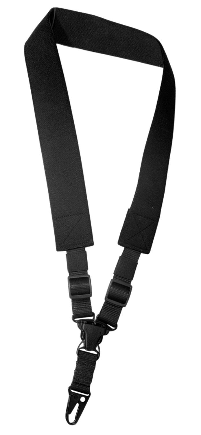 Outdoor Connection SPT128200 A-Tac Sling Black Elastic Webbing Single-Point Rifle Shotgun