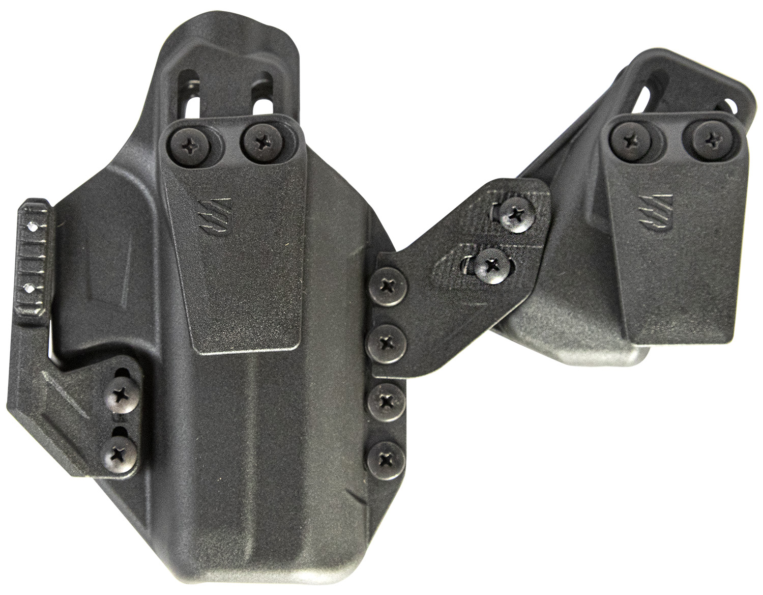 Blackhawk 416168BK Stache IWB Size 68 Black Polymer Belt Clip Compatible w/Glock 43/ 43x/Springfield Hellcat Ambidextrous