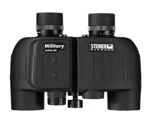 Steiner 2680 M830r Laser Rangefinder 8x 30mm Mil Radian Ranging Reticle, Floating Prism Auto Focus, Black Makrolon w/Rubber Armor