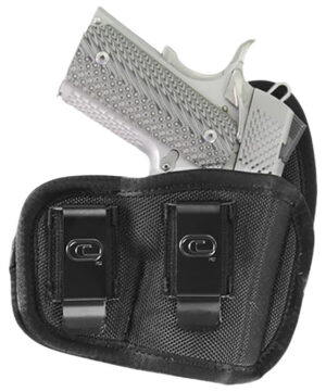 Crossfire Shooting Gear CRFCYCLSA1M1R The Cyclone IWB/OWB Size 01 Black Foam Laminate Belt Clip Fits Micro 1-1.50" Barrel Right Hand