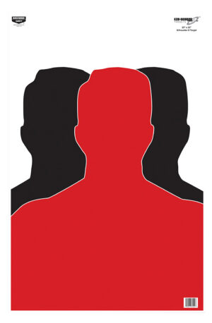 Birchwood Casey 37042 EZE-Scorer Silhouette Paper Target 23" x 35" 100 Per Pkg