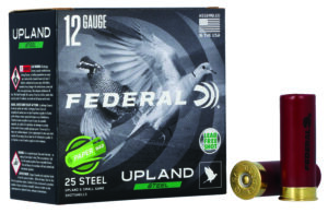 FEDERAL UPLAND Steel 12 Gauge 2 3/4IN 1 OZ 1330 FPS 7.5 PAPER WAD AMMO 25-Round