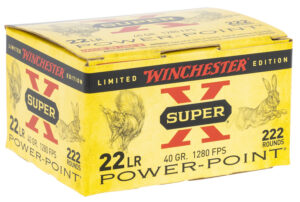 Winchester Ammo X22LRPPB Super X .22 LR 40gr Plated Hollow Point 222 Per Box/10 Case