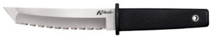 Cold Steel CS17TS Kobun 5.50" Fixed Tanto Serrated AUS-8A SS Blade/Black Checkered Kray-Ex Handle Includes Sheath