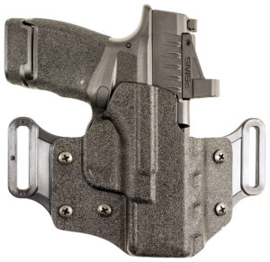 DeSantis Gunhide 195KA8WZ0 Veiled Partner OWB Black Kydex Belt Slide Fits Springfield Prodigy w/wo Red Dot Fits 4.25-5" Barrel Right Hand