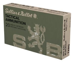 Sellier & Bellot SB300BLKXA eXergy 300Blackout 110gr TAC EX Blue 20 Per Box/50 Case