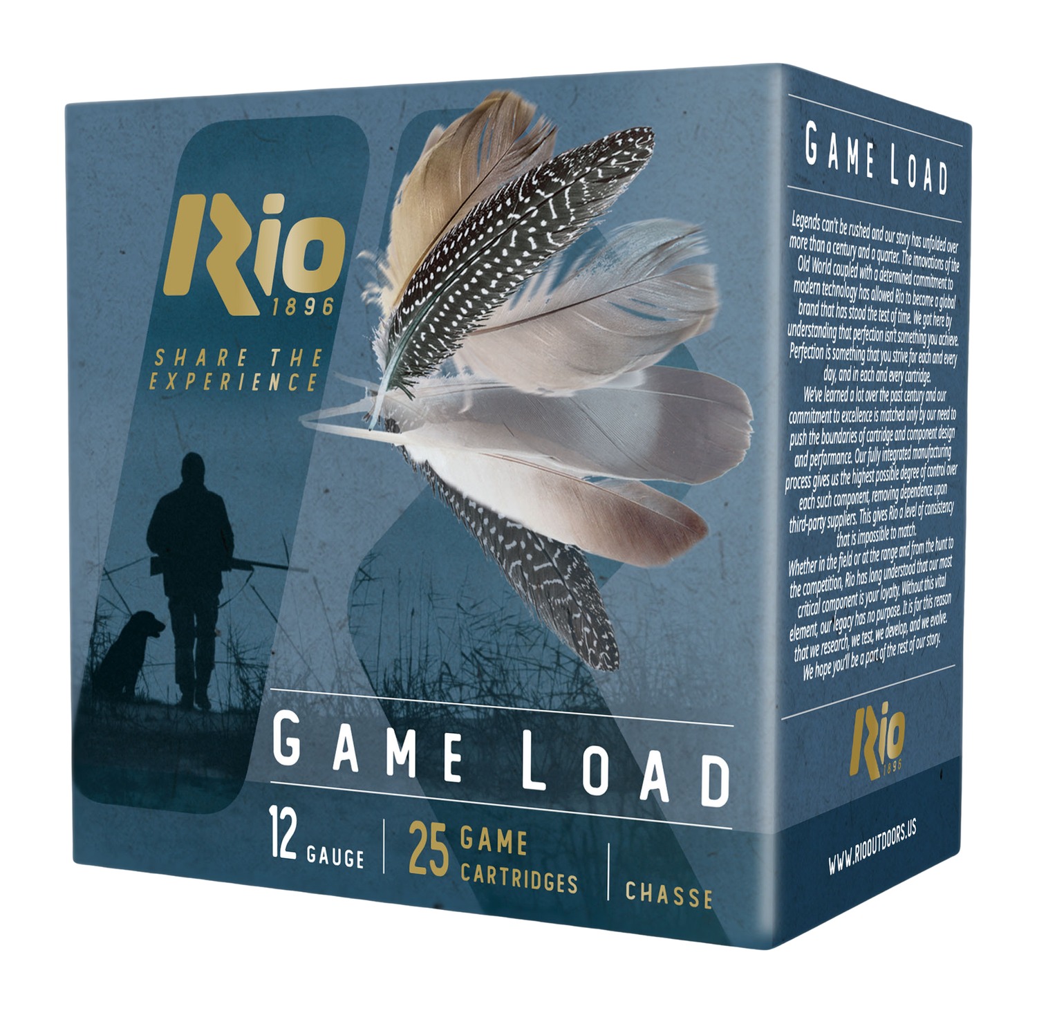 Rio Top Game HV Shotshells 12 ga 2 3/4" 3 3/4 dr 1 1/4 oz #6 1330 fps 25/ct