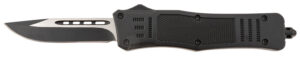 Steel River Knives T618BDP Spartan Medium 3.25" Drop Point Plain Black/Silver 440C SS Blade/ 4.50" Black Aluminum Zinc Alloy Handle