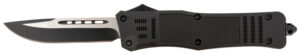 Steel River Knives T620BDP Spartan 3.75" Drop Point Black/Silver 440C SS Blade 5.5" Aluminum Zinc Alloy Handle
