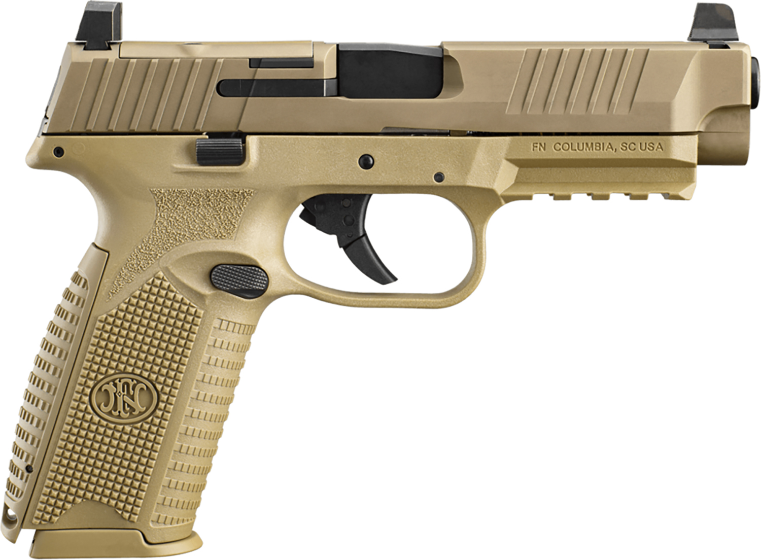 FN 66100723 509 MRD 9mm Luger 10+1 Black Flat Dark Earth PVD Flat Dark Earth