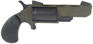 North American Arms NAATGHCB Green Huntsman Conversion 22 LR/22 Mag 5-Round 2" Heavy Vent Rib Barrel, OD Green Cerakote Steel Frame, Matte Black Cylinder, Black Cobblestone Rubber Grip