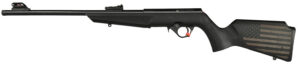 Rossi RB22L1611EN01 RB22 US Flag Compact 22 LR 10+1 16.50" Matte Black Threaded Barrel, Black Aluminum Receiver, Black w/US Flag Synthetic Fixed Stock