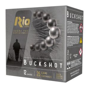 Rio Ammunition RB122725 Royal Buck 12Gauge 2.75" 4Buck Shot 25 Per Box/10 Case