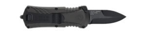 M&P Accessories 1219171 M&P Compact 1.90" OTF Plain Black Oxide Stainless Steel Blade, Gray/Black Aluminum Handle