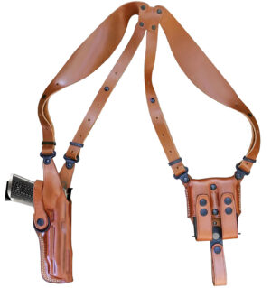 1791 Gunleather NSS2.1CBRVR Optic Ready Shoulder Vertical Brown Fits Glock 17 Right Hand