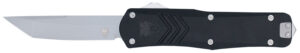 CobraTec Knives MBLKFSXGEN3TNS FS-X Gen III Medium 3" OTF Tanto Plain Stonewashed D2 Steel Blade, 4.68" Aluminum Handle