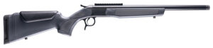 CVA CR4437 Scout 308 Win 1-Round 20" Blued Threaded Barrel, Blued Picatinny Rail Receiver, Stealth Gray Fixed Synthetic Stock