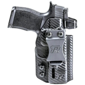 Rounded Gear RGDRUIDGLKDSCFAMBI Druid IWB/OWB Black Carbon Fiber Kydex Fits Glock 17/19/23/32 Ambidextrous