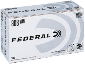 Federal American Eagle Rifle Ammunition .308 Win 150gr FMJ 2820 fps 50/ct