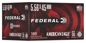 FED AM EAGLE 5.56 55GR FMJ 100/500