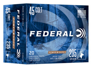 Federal C45LCB Power-Shok 45Colt 235gr Jacketed Hollow Point 20 Per Box/10 Case