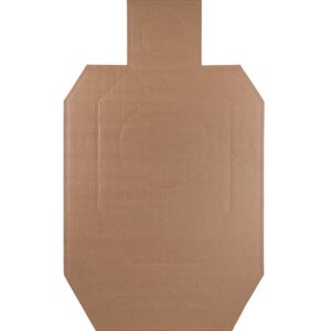 Action Target IDPACB100 IDPA Competition Torso Cutout Hanging Cardboard Brown 100Ct