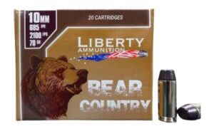 Liberty Bear Country Handgun 10mm Auto 70gr Solid 2100 fps 20/cts