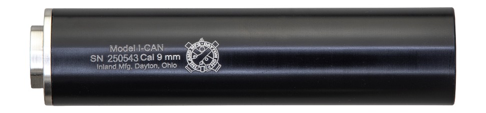 Inland MFG ICAN9MM 9mmLuger Black Aluminum 1/2"x28