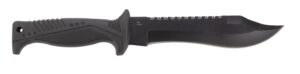 SOG Knives Pinnacle Bowie Fixed Knife 7-1/2" Clip Point Blade Black