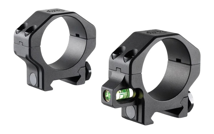 RPM Precision 35mm Low (.885'') Scope Rings with Co-linear Bubble Level