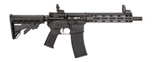 Tippmann Arms A101151 M4-22 Pro SBR 22 LR 25+1 11" Black Parkerized Threaded Barrel, Matte Black Aluminum Receiver w/Picatinny Rail, M-LOK Handguard, Black Adjustable Polymer Stock, Black Gen2 Grip