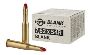 PPU Blank Rifle Ammunition 7.62X54R Blanks 20/ct